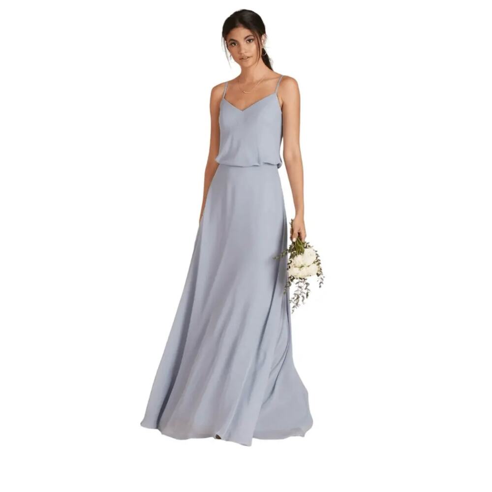 Birdy Grey Chiffon Dusty Blue Gwennie Dress